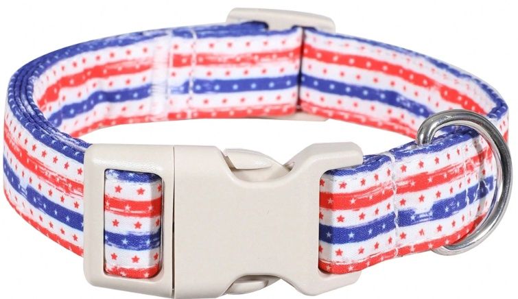 Patriotic Adjustable Pet Collar