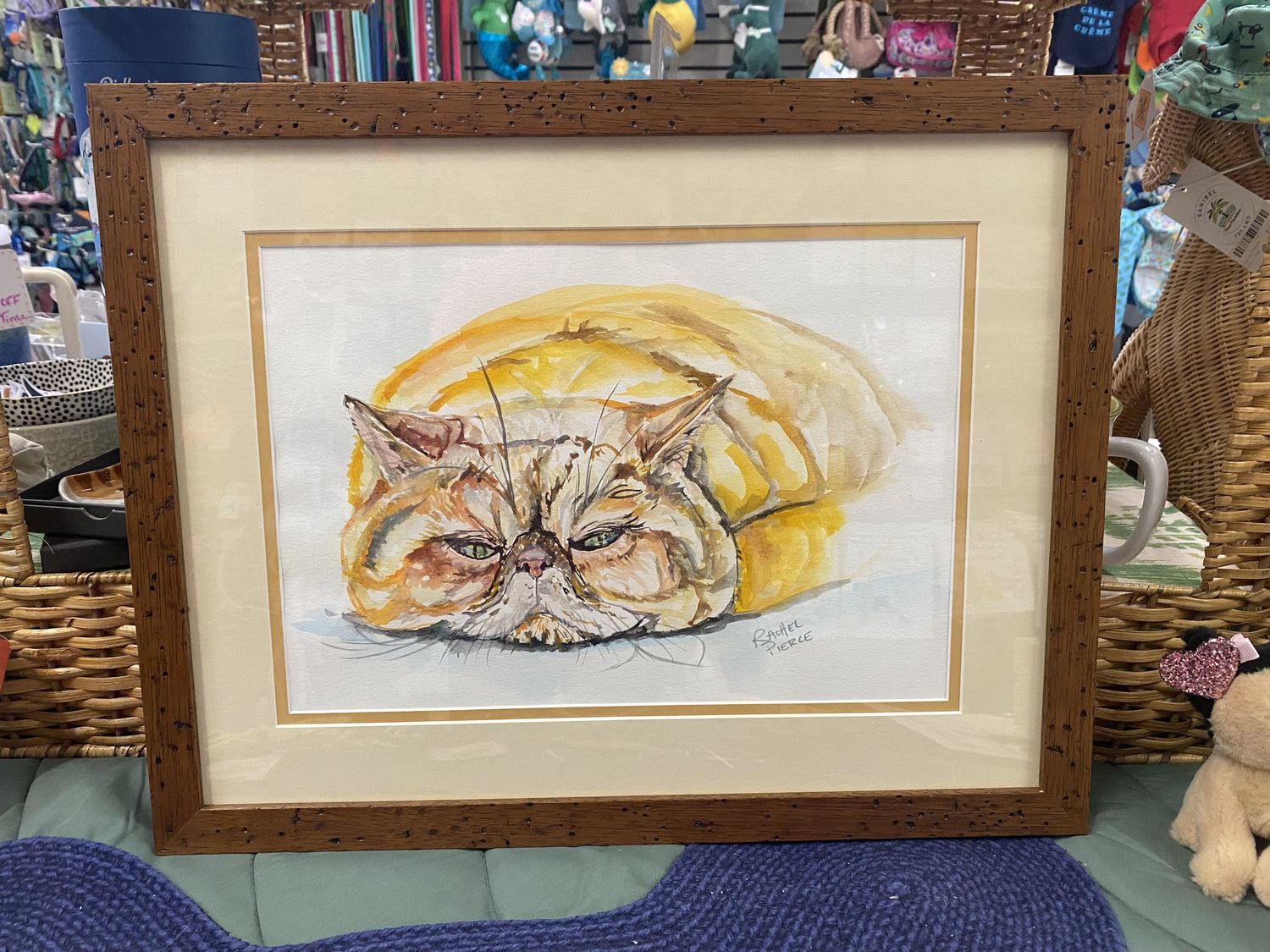Grumpy Cat (Orange Persian) Original Watercolor