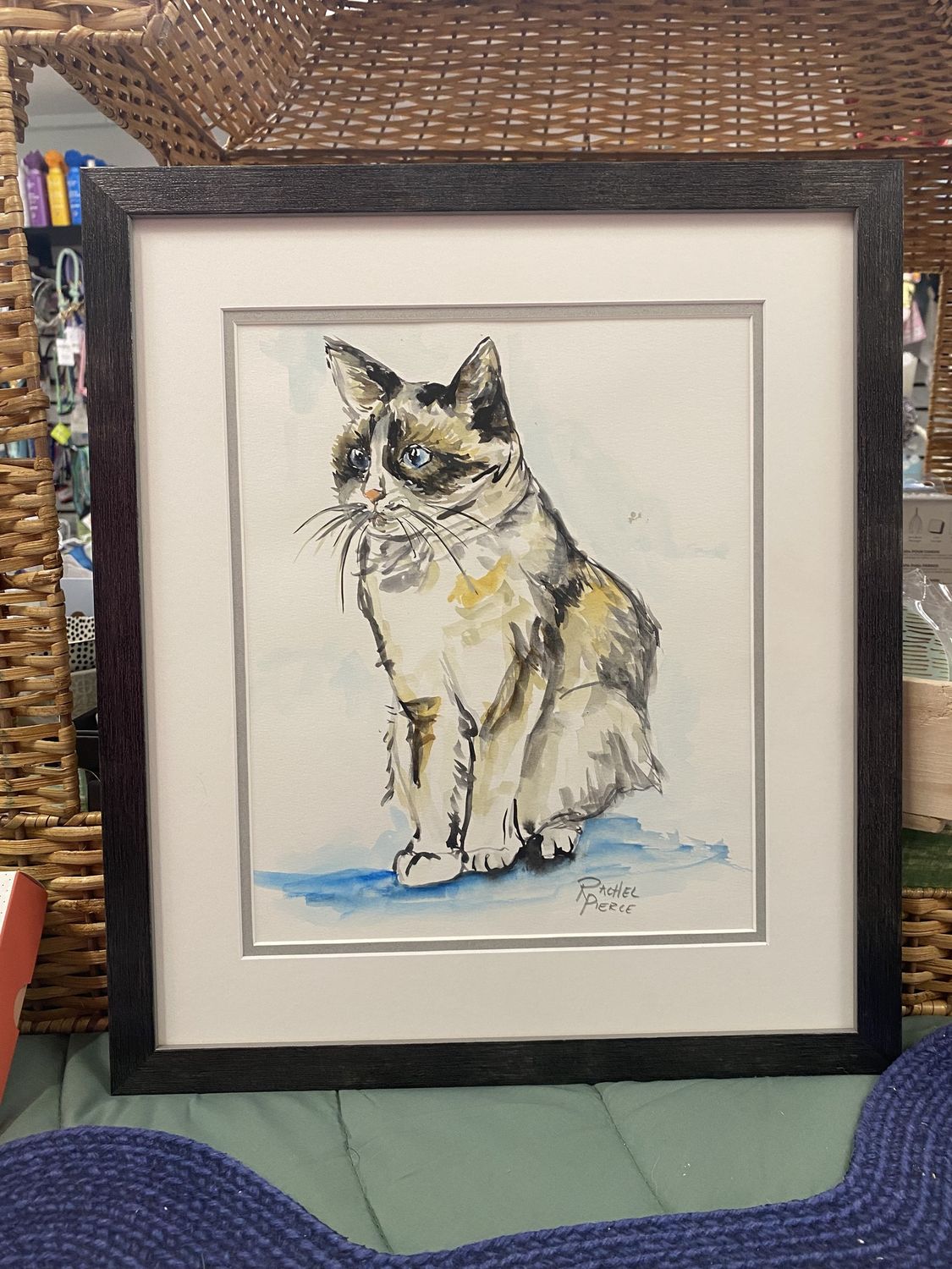 Calico Cat Original Watercolor