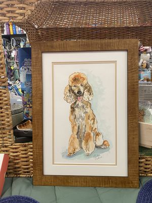 Poodle Original Watercolor