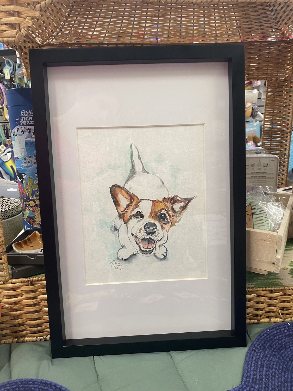 Happy Jack Russell Original Watercolor