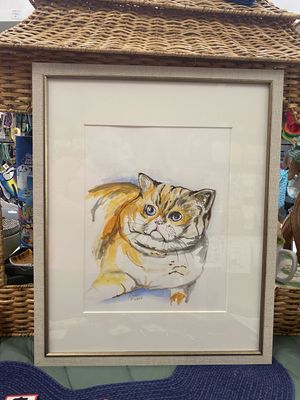 Orange Cat Original Watercolor