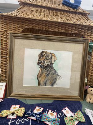 Chocolate Lab Original Watercolor