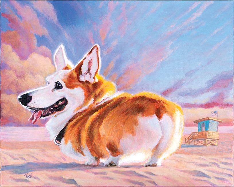Beach Bum Print, Size: 8 x 10