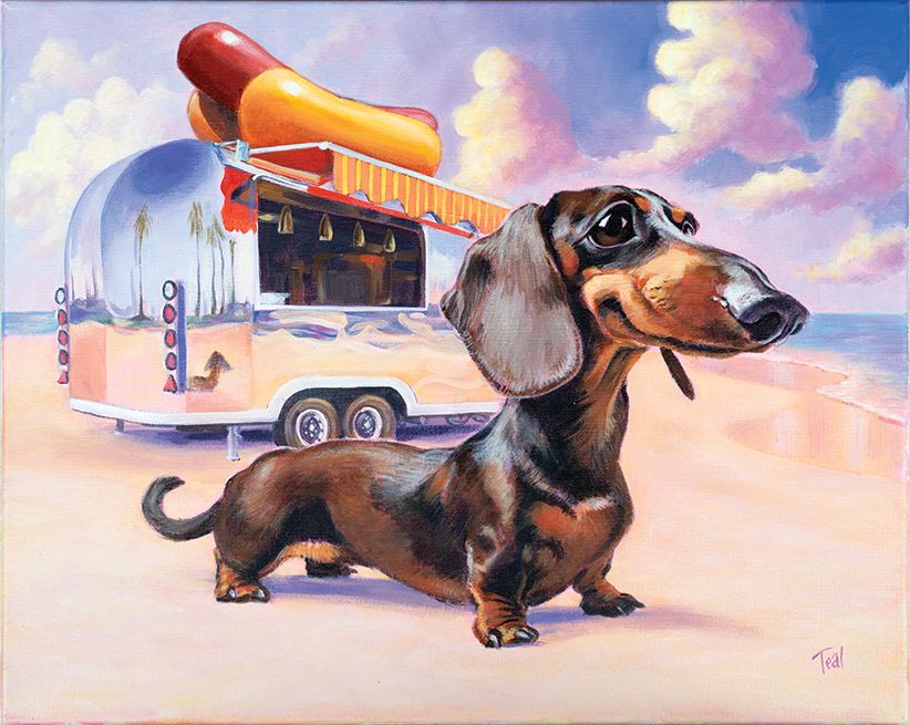 Hotdog With Relish Print, Size: 5 x 7