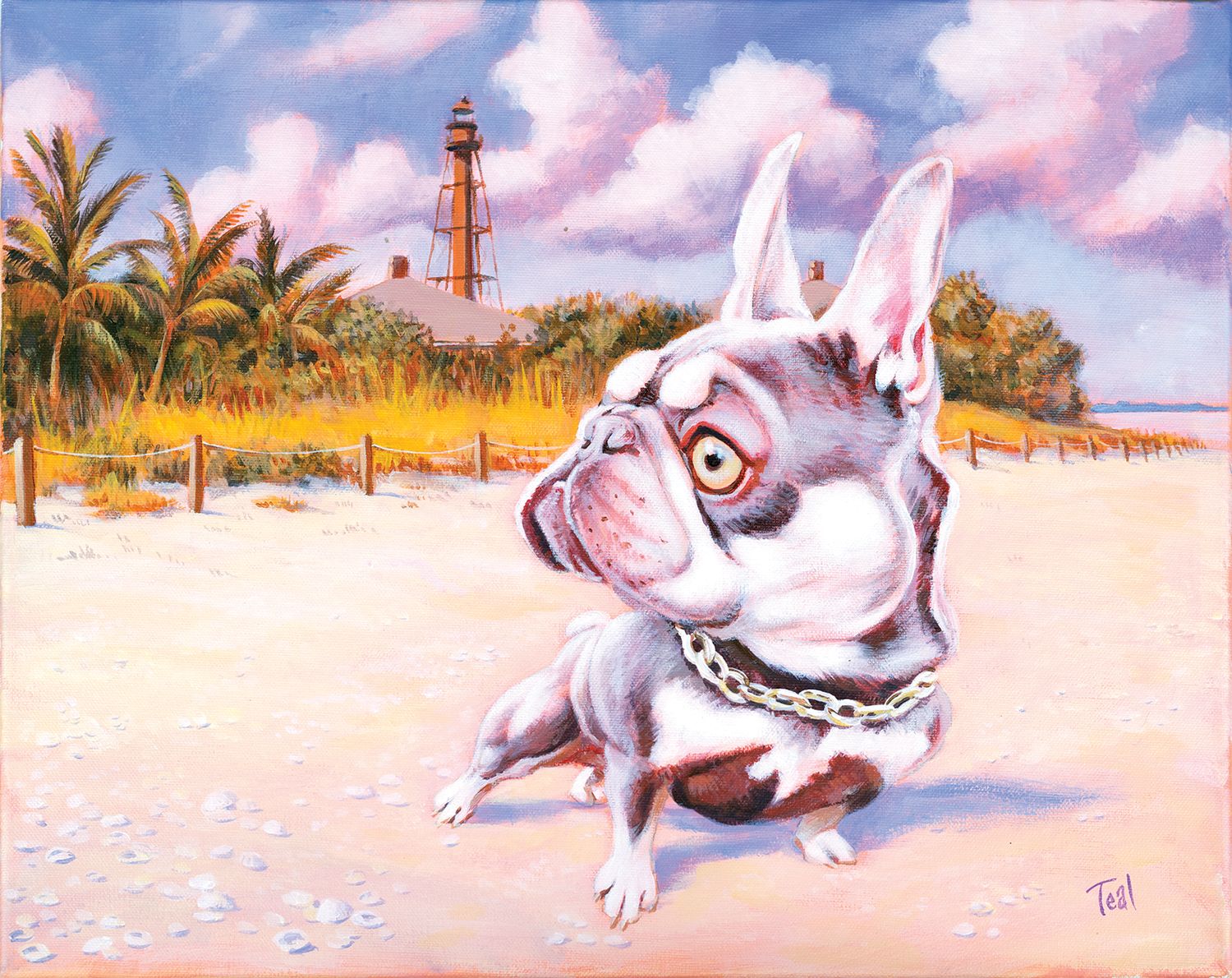 Sur la Plage Print, Size: 5 x 7