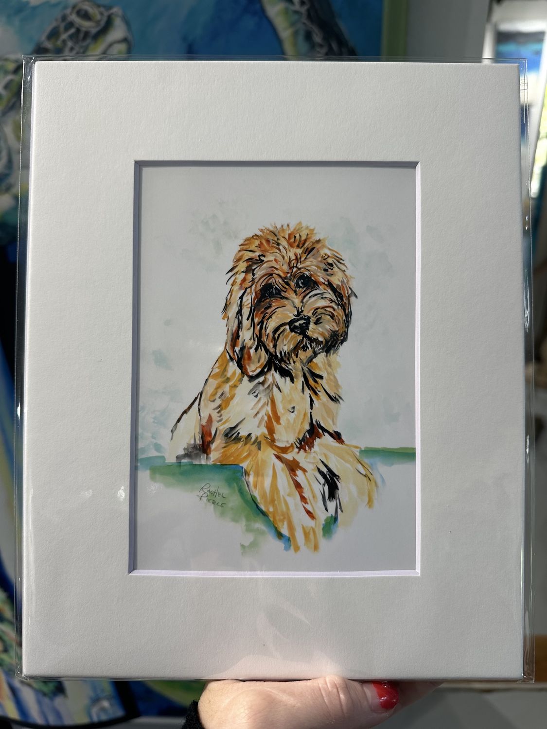 Rachel Pierce &quot;Hello Doodle&quot; Matted Print