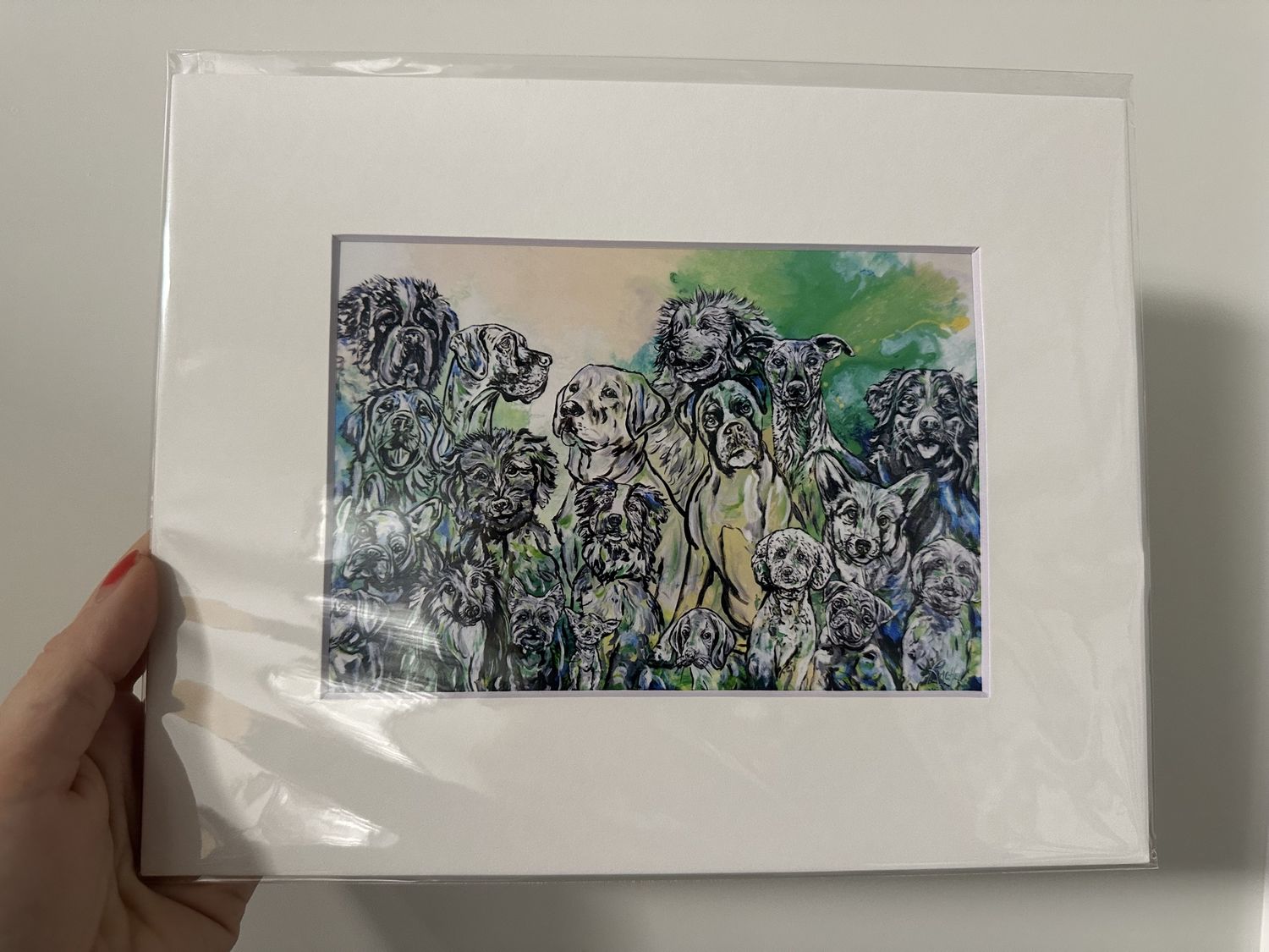 Rachel Pierce &quot;Paw Paradise&quot; Matted Print