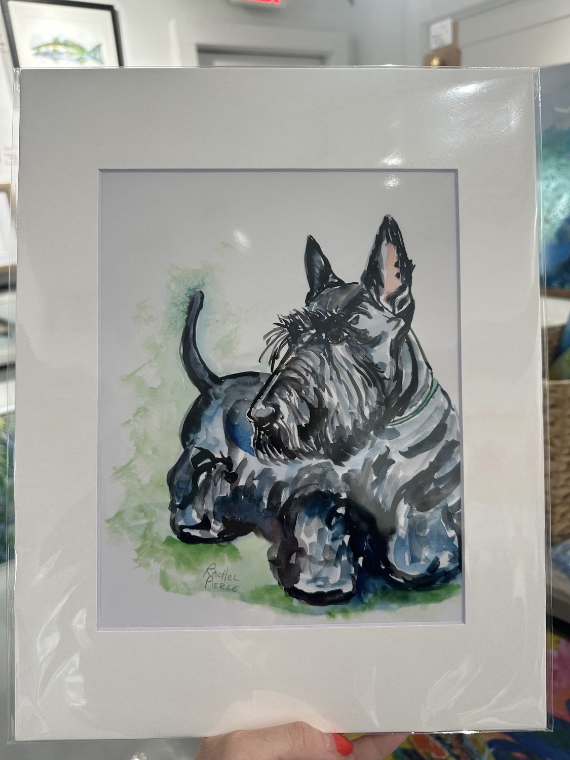 Rachel Pierce &quot;Hello Scottie&quot; Matted Print