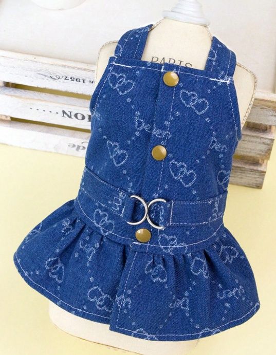 PETSIN Navy Blue Pet Dog Dress