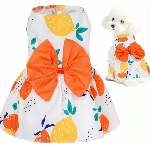 Lemon Pattern Puppy Dress