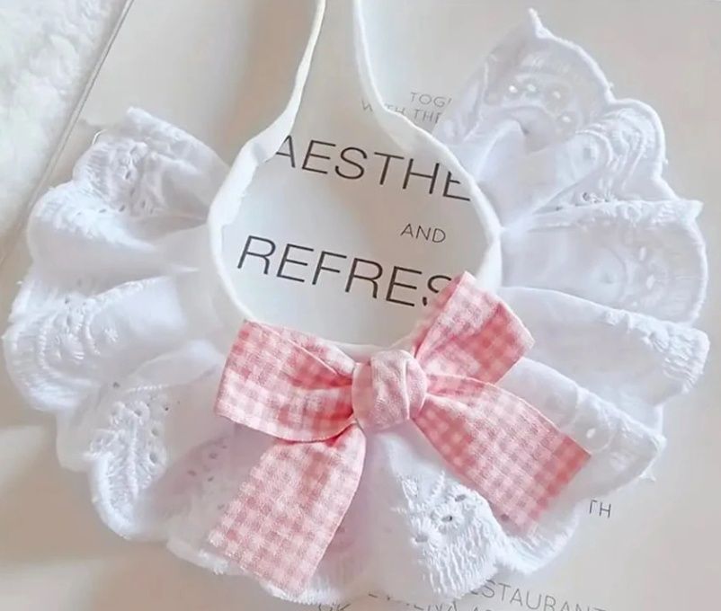 Princess Style Plaid Bow Tie Scarf