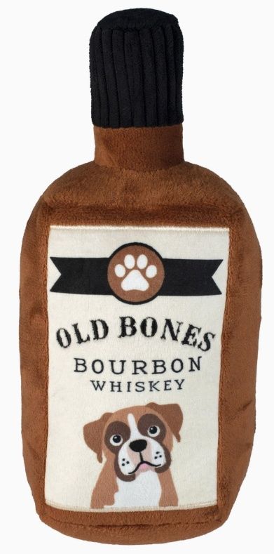 Old Bones Whiskey Plush Dog Toy