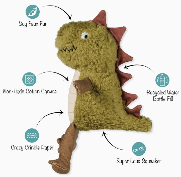 Earth Friendly Dog Toy Small Arms, Big Heart