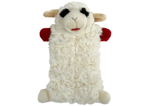 Lamb Chop Squeaker Mat 9&quot;