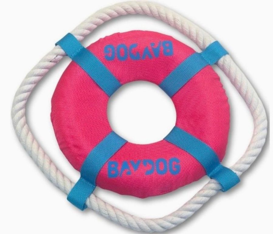 BayDog Fetch Ring Toy, Colour: Pink