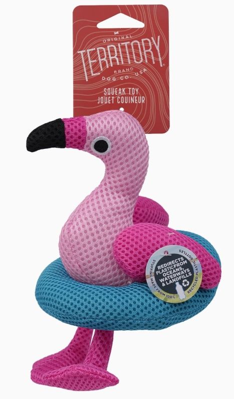 Territory Flamingo Floating Toy For Dogs