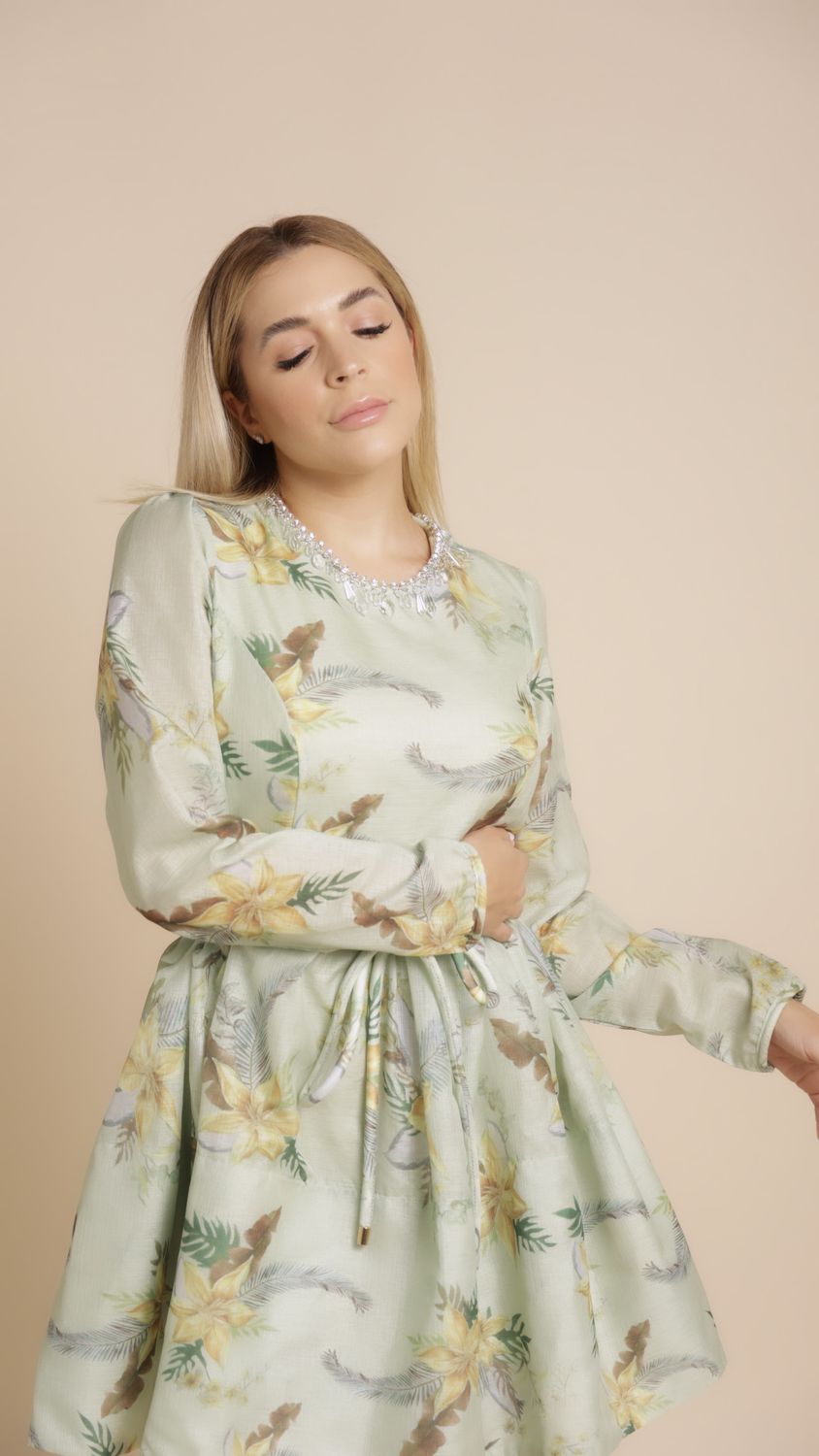 Crystal Floral Dress