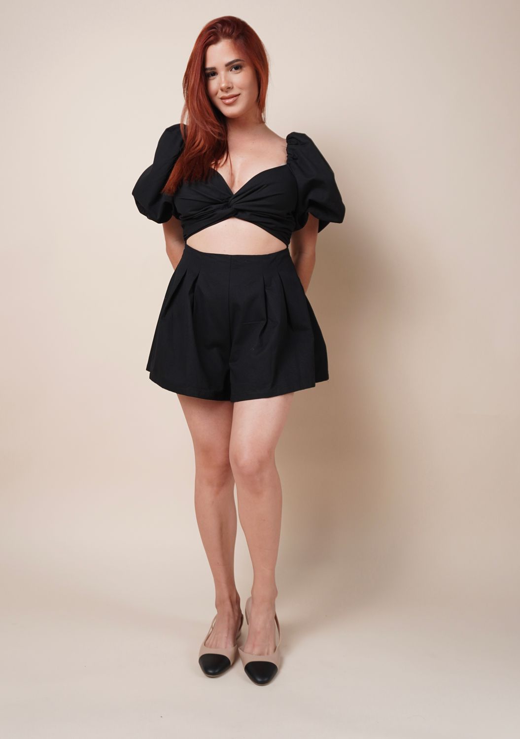 Puff Flare Romper