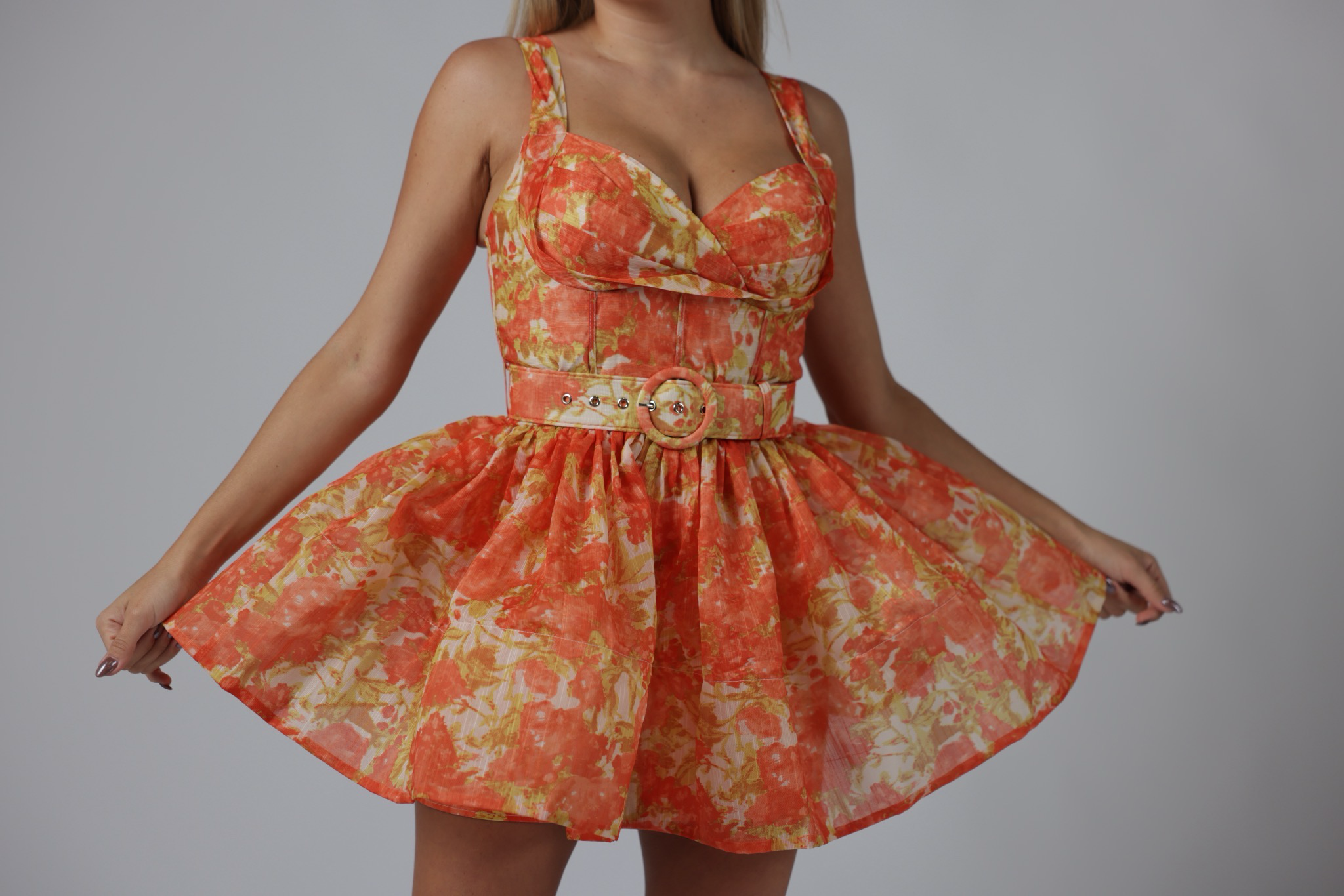 Lady Mini Belted Dress