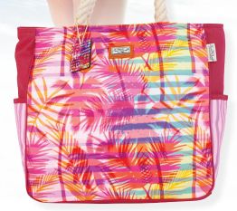 Beach Pink Palms Tote - SNS6342