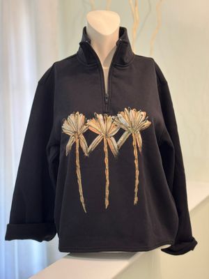 Victoria Fleece Metallic Palms