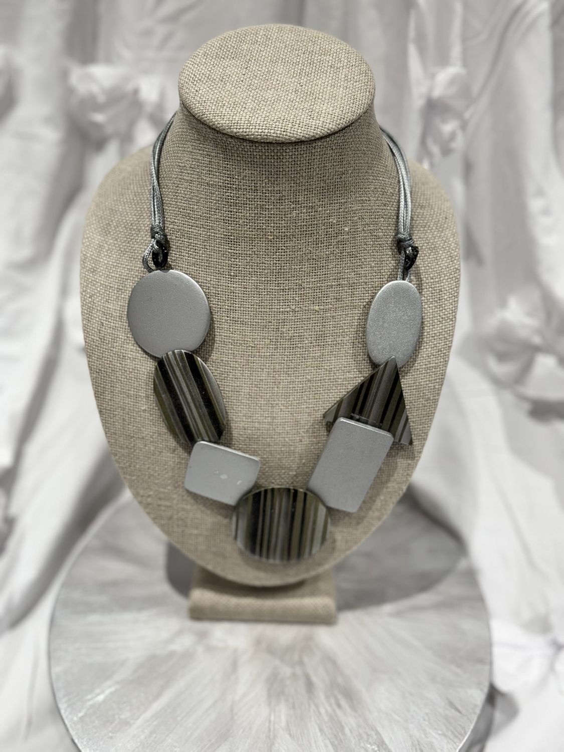 Necklace Silver Stripe
