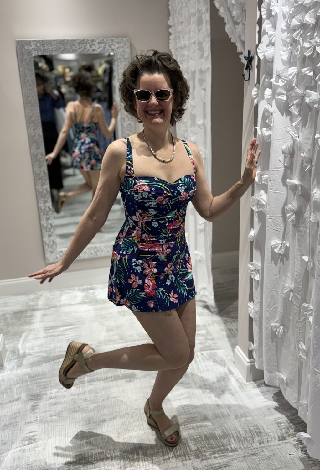 Sunset Swim Dress  Print