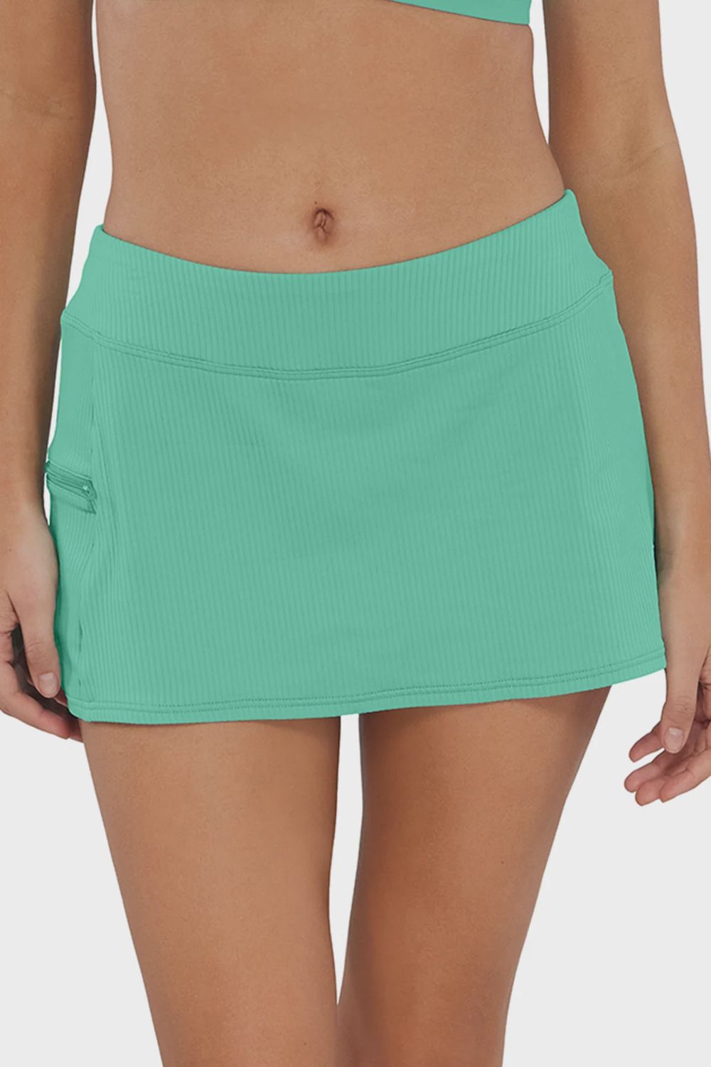 Sunset Swim Skirt 40B - Aqua Mist, Size: S