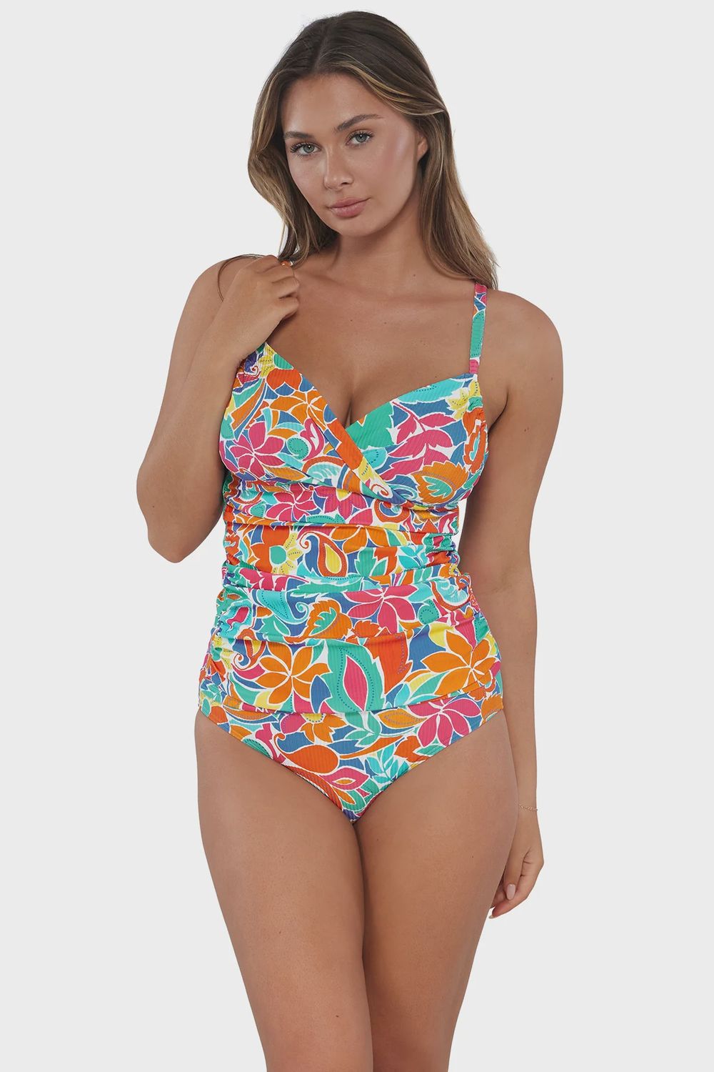 Sunset Serena Tankini 709 - Festive Floral