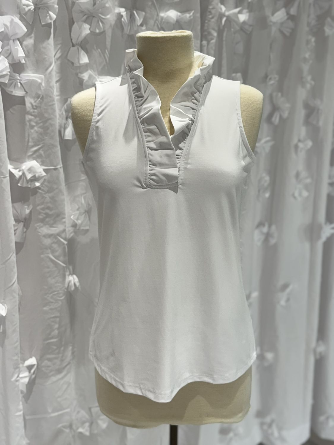 Lulu Ruffle Slvs SPX0753 - White