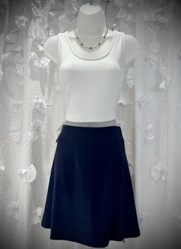 Lulu Zip Skort SPX3148S - NAVY