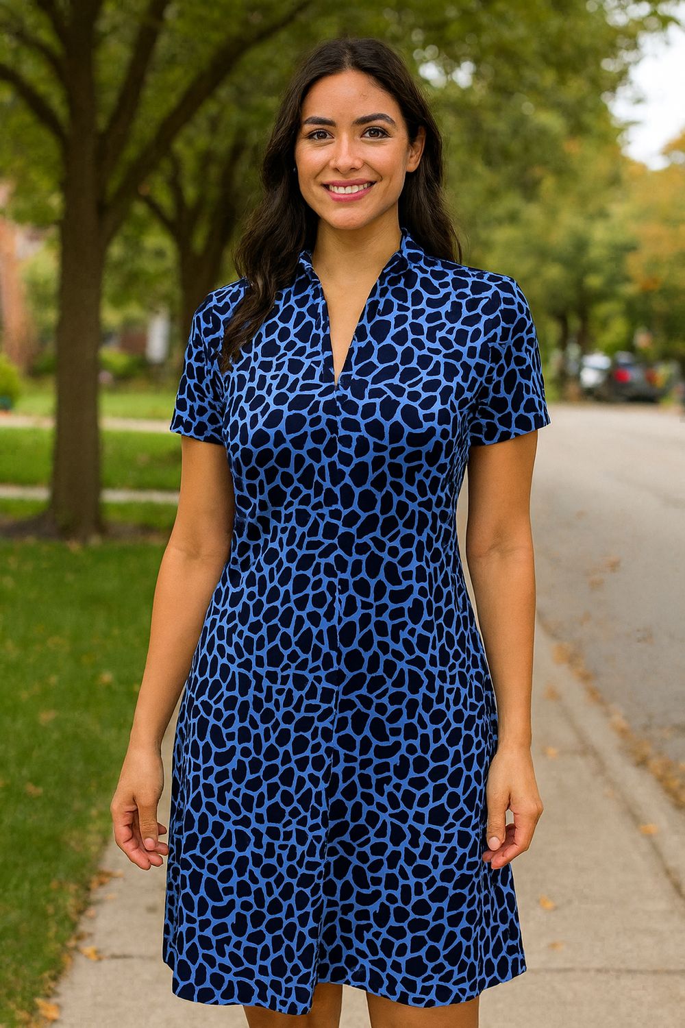 Lulu 1/4 Zip Dress SPX4598P - GFPN