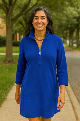 Lulu Cover Dress TXT4584 - BLU