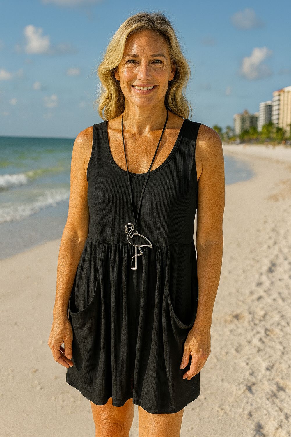 J.Valdi Deep Pocket Dress J29236 - Black