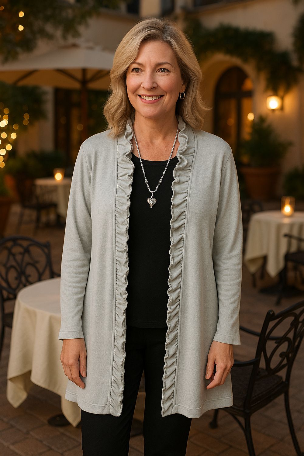 Lulu Long Cardigan CSH7470 - SIV