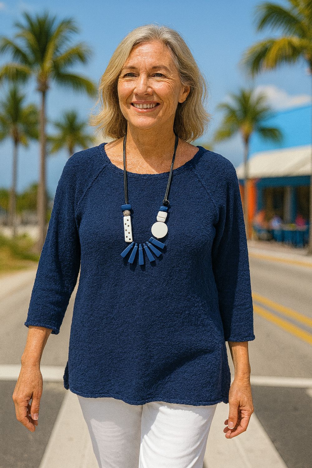 Lulu Sweater Raglan KST0067 - Navy