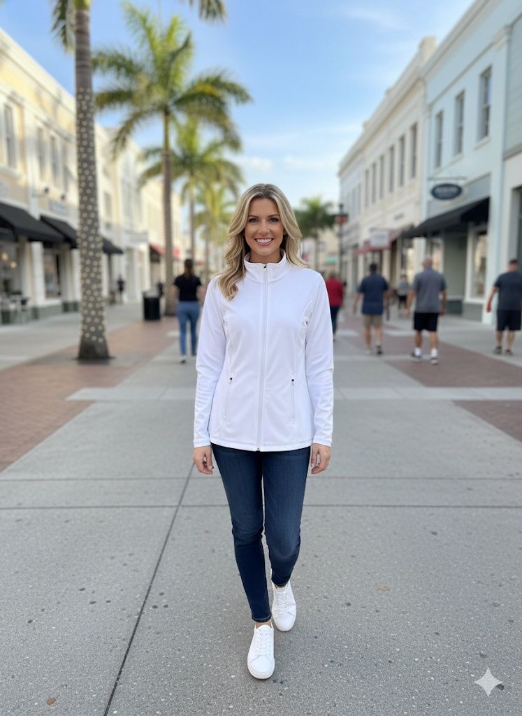 Lulu Zip Jacket SPX7418S - WHT