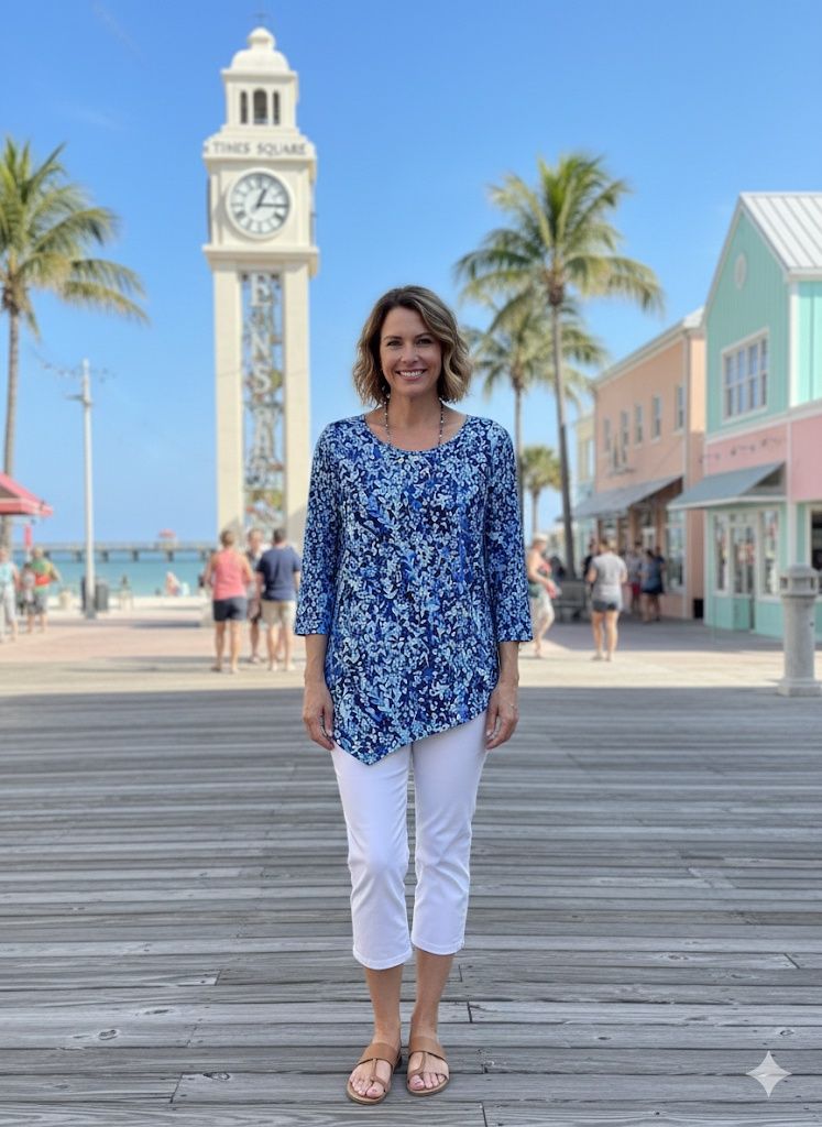 Lulu 3/4 Sleeve Top SPX0639P - VINB