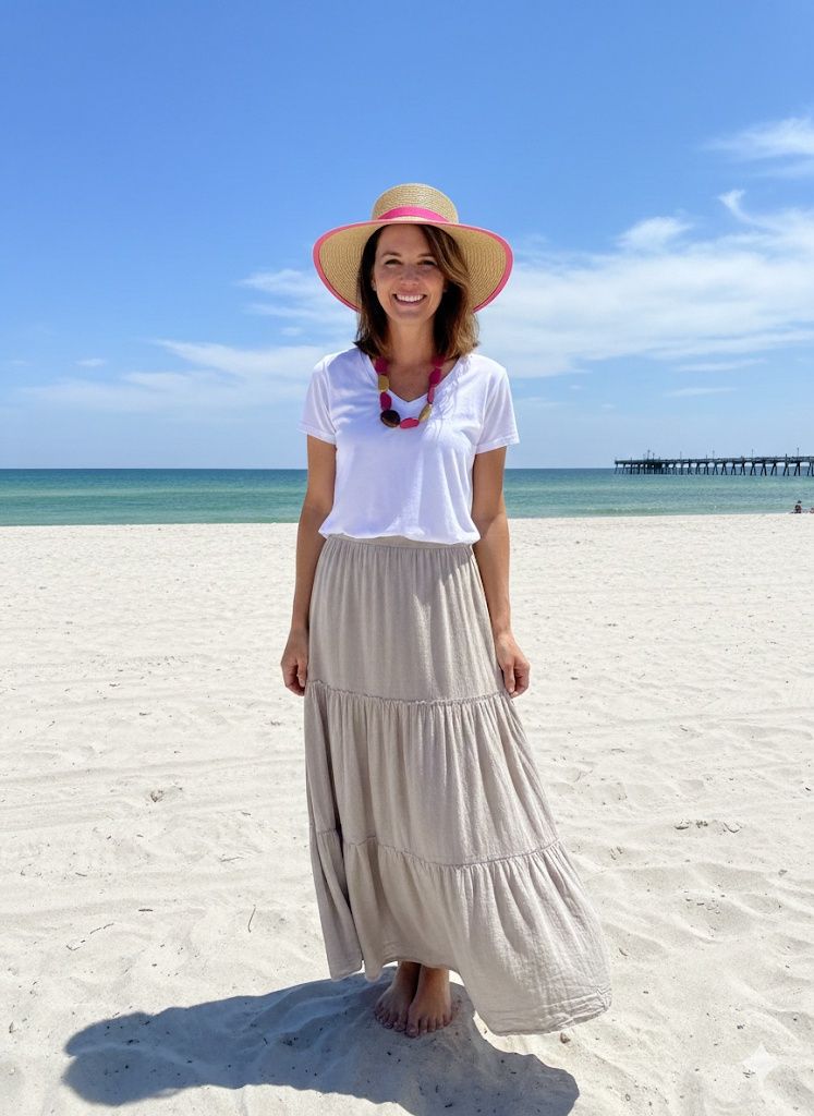 Maya Jones Skirt L-1688 - Taupe (60)