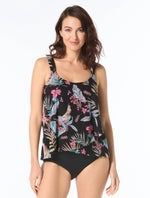 BH Amelia Mesh Tankini H3K058 - Black, Size: 6