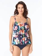BH Jane Ruffle Tankini H5K025 - Admiral, Size: 6