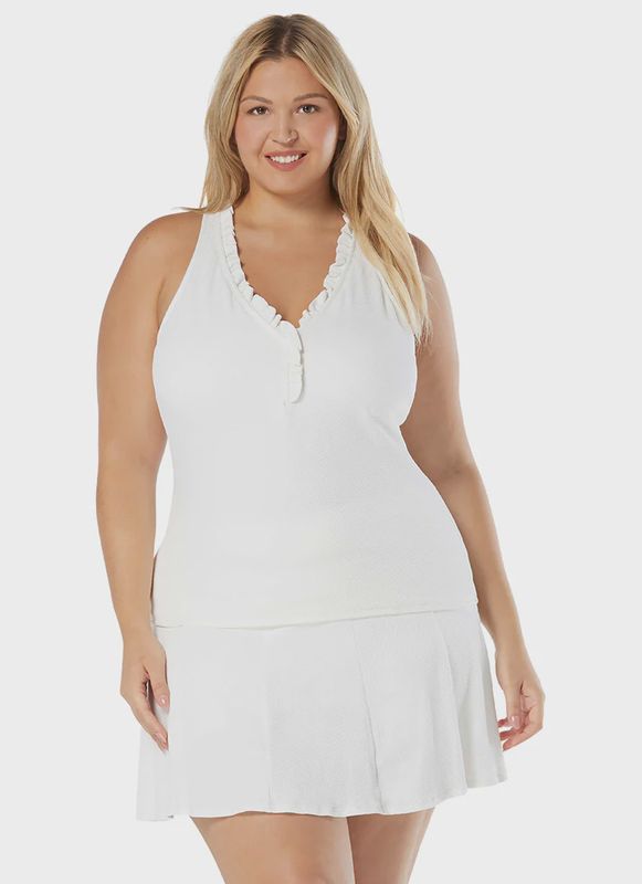 White Ruffle Tankini BH Nina Ruffle Tankini H51743 - White