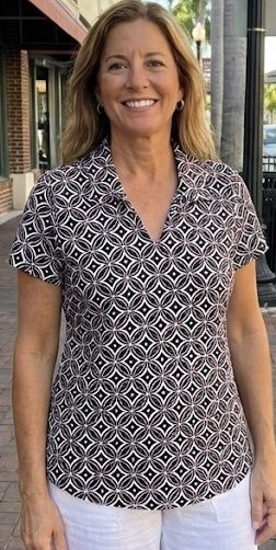 Lulu Collar S/S Top SPX5296P - GDBP