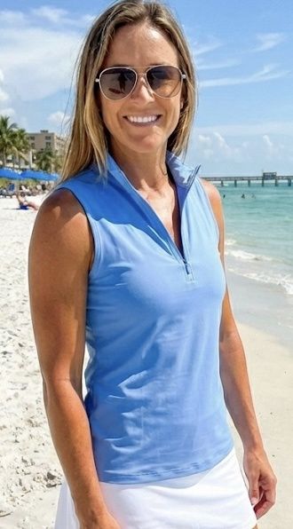 Lulu Zip Sleeveless Top SPX5211S - BPW