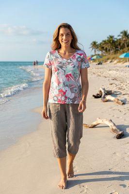 Escape Floral Tee 52734 - Poppy