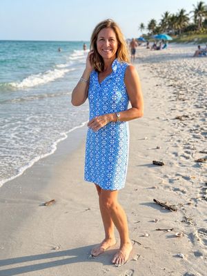 Lulu V-Neck Ruffle Dress SPX4444P - DGPT