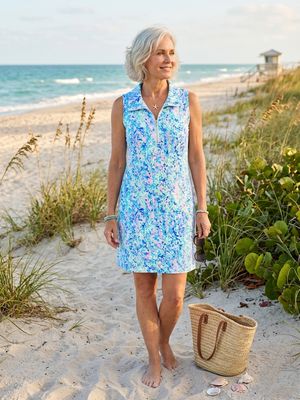 Lulu Zip Dress SPX4427P - PAVN