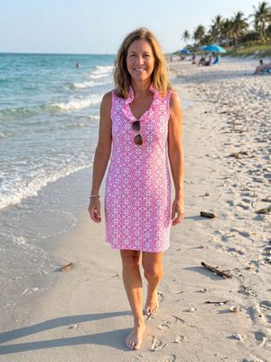 Lulu V-Neck Ruffle Dress SPX4444P - DGPP