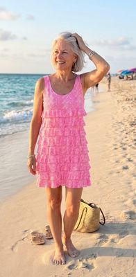 Lulu Ruffle Dress SPX4448P - CHPK